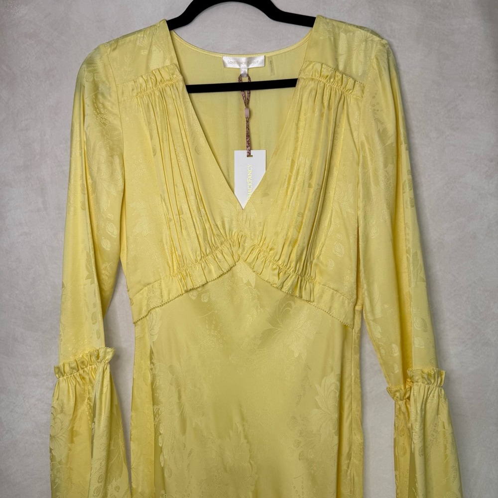 NWT LoveShackFancy Kalona Silk Jacquard Maxi Dress - Picture 7 of 14